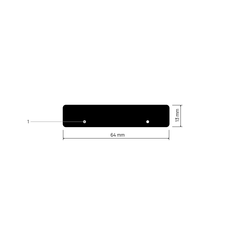 Embout de finition ENDCAPP Y206 — schéma annoté