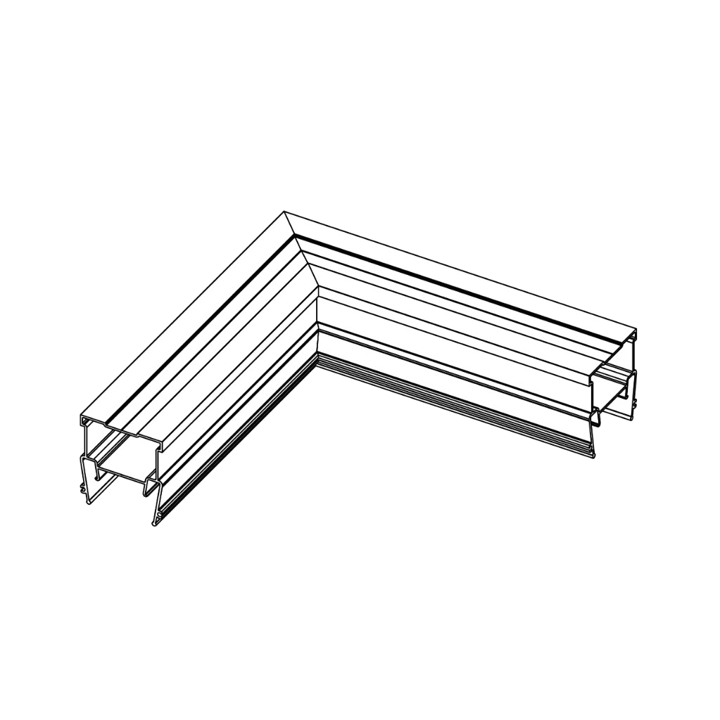 Angle droit soudé LIGHTRA NX030 · 150 × 150 mm — vue principale