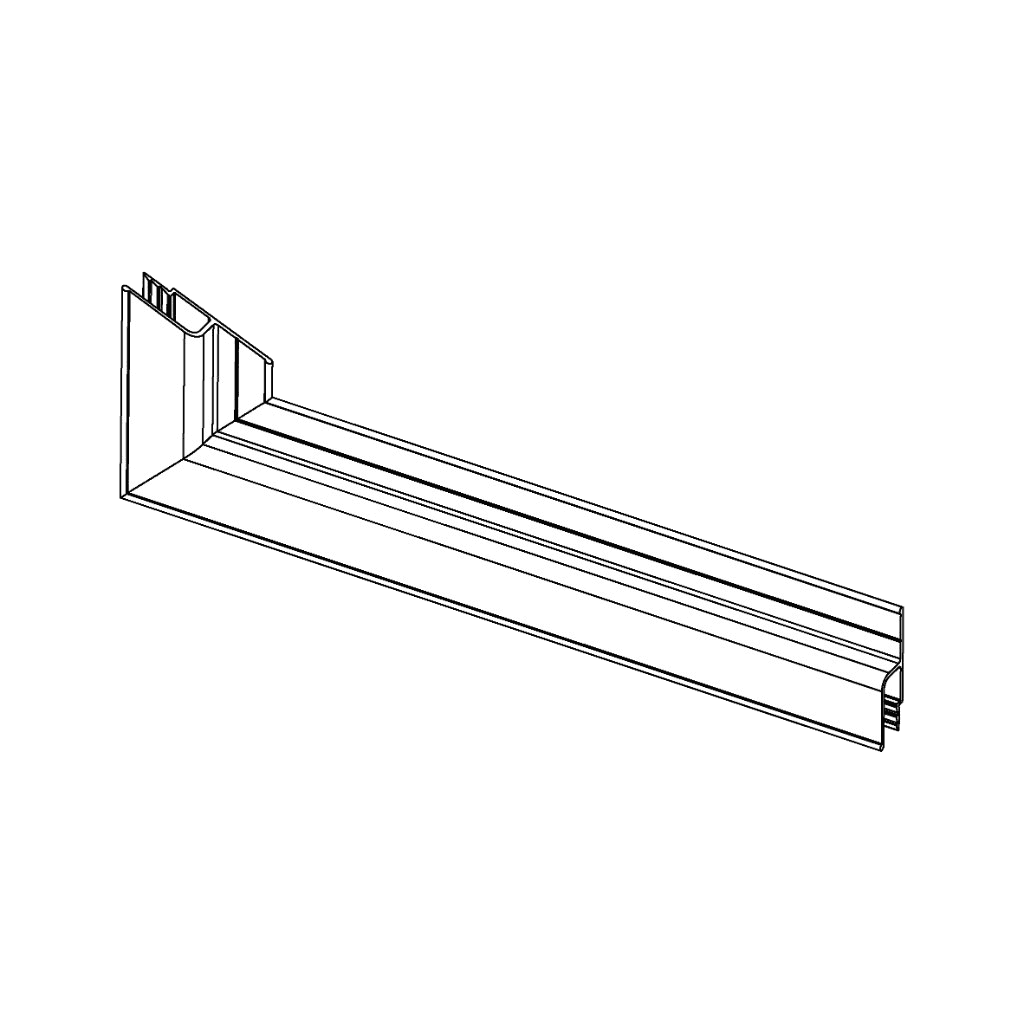 Angle soudé de transition mur-plafond CLASSIX NX130 · 170 × 50 mm — vue principale