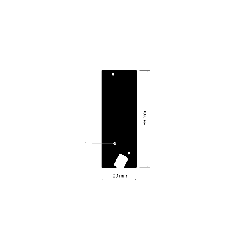 Embout de finition ENDCAPP Y207 — schéma annoté