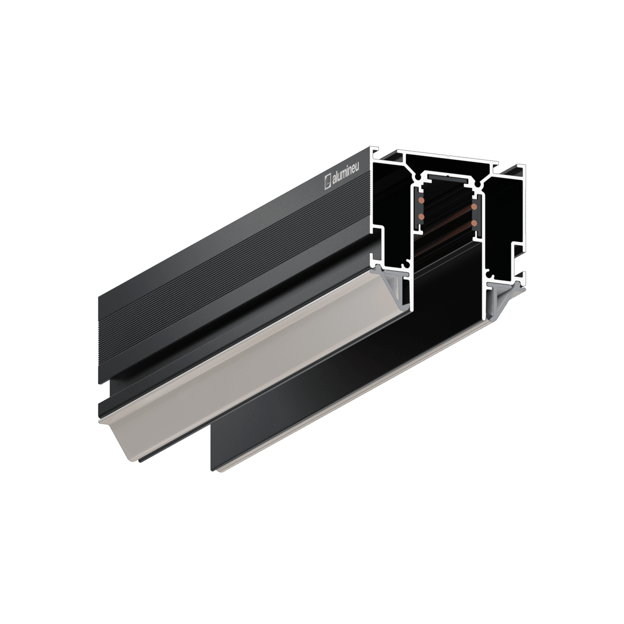 Profilé pour rail magnétique 48 V VOLTIVA Z501 — vue principale
