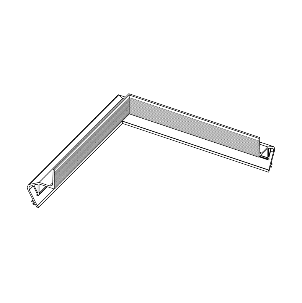 Angle extérieur soudé FLOATIA NX302 · 150 × 150 mm — vue principale