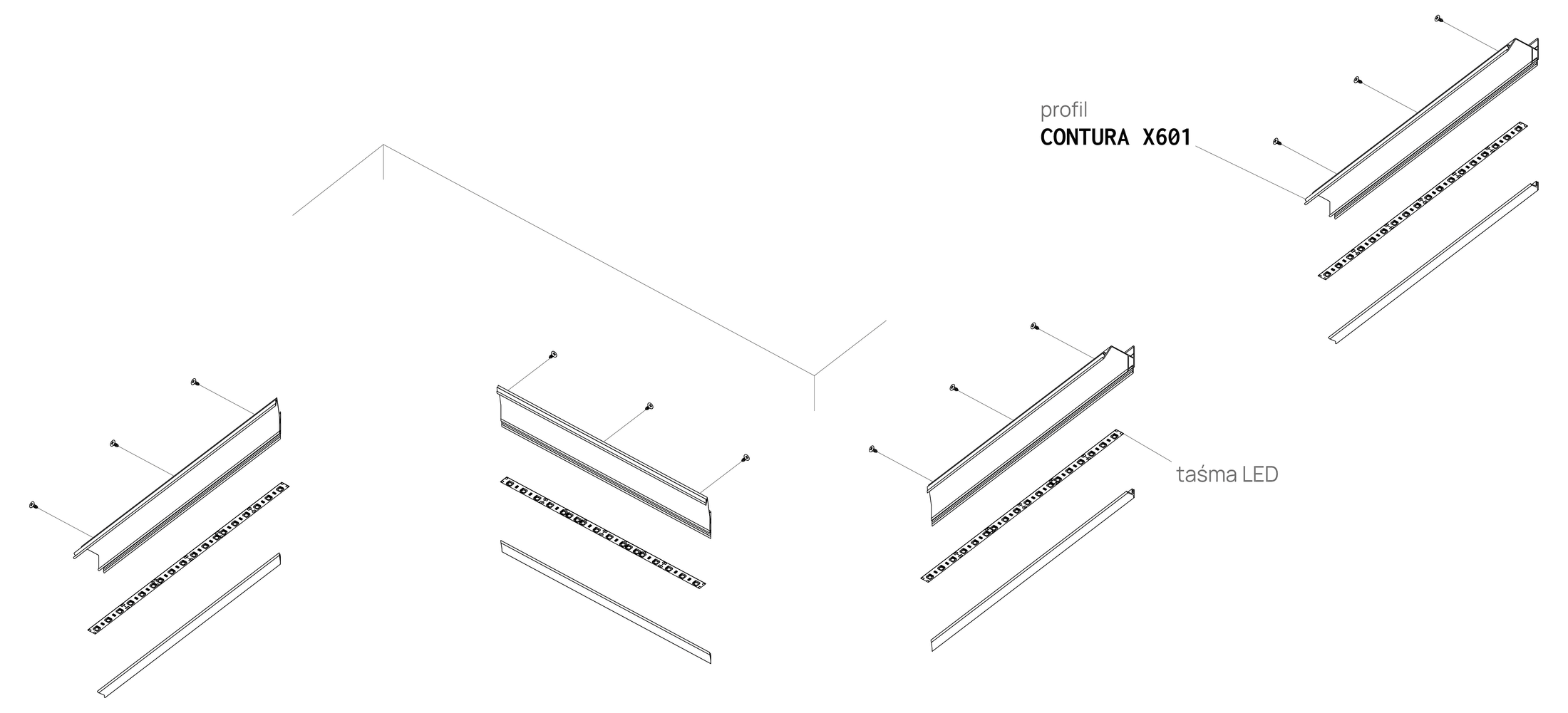 Profilé de contour CONTURA X601