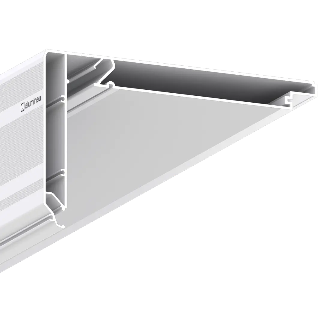 Profilé CURTINA X411, Blanc mat, vue détaillée