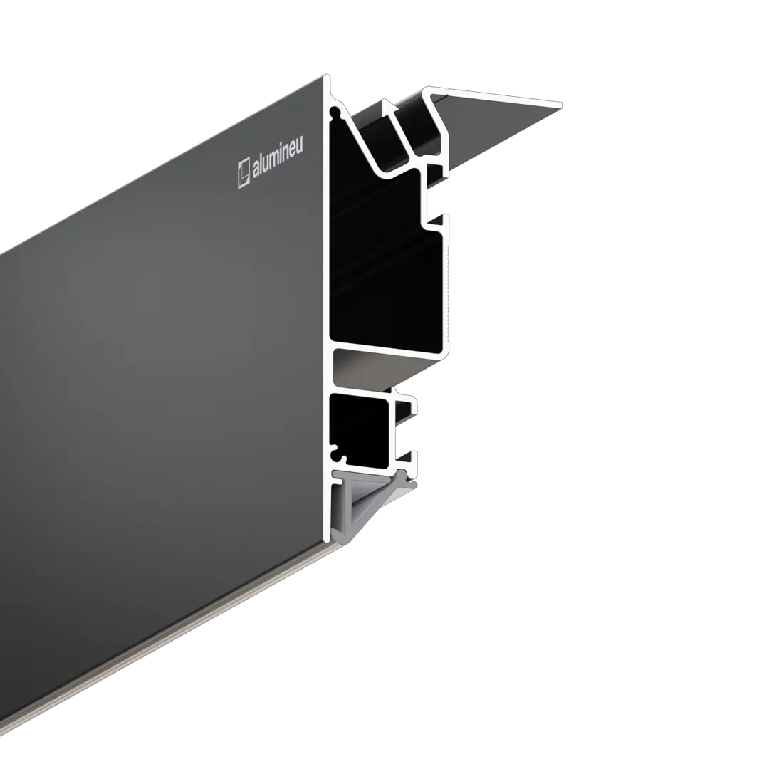Profilé UNITEXA Z701, Noir mat, vue détaillée