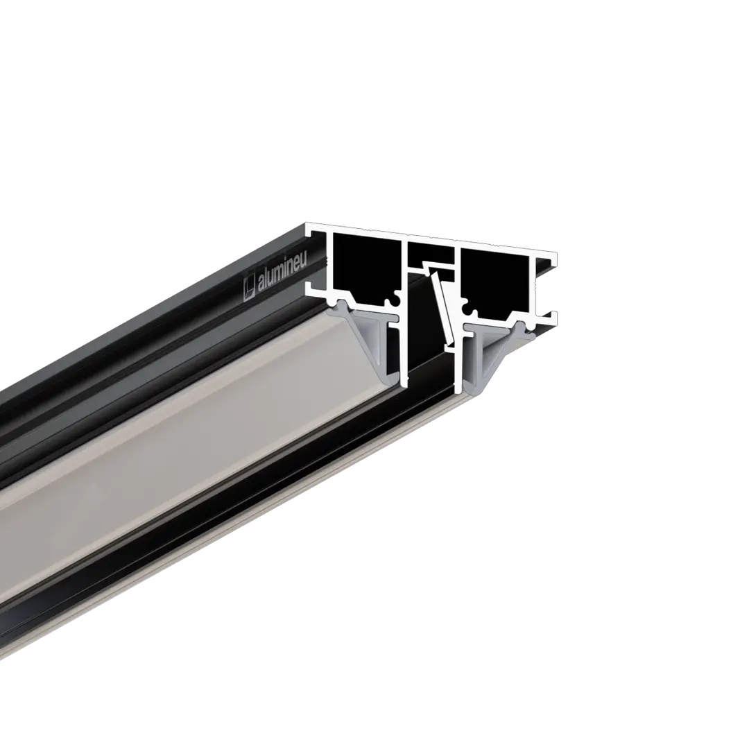 Profilé LUMNOVA Z008, Noir mat, vue détaillée