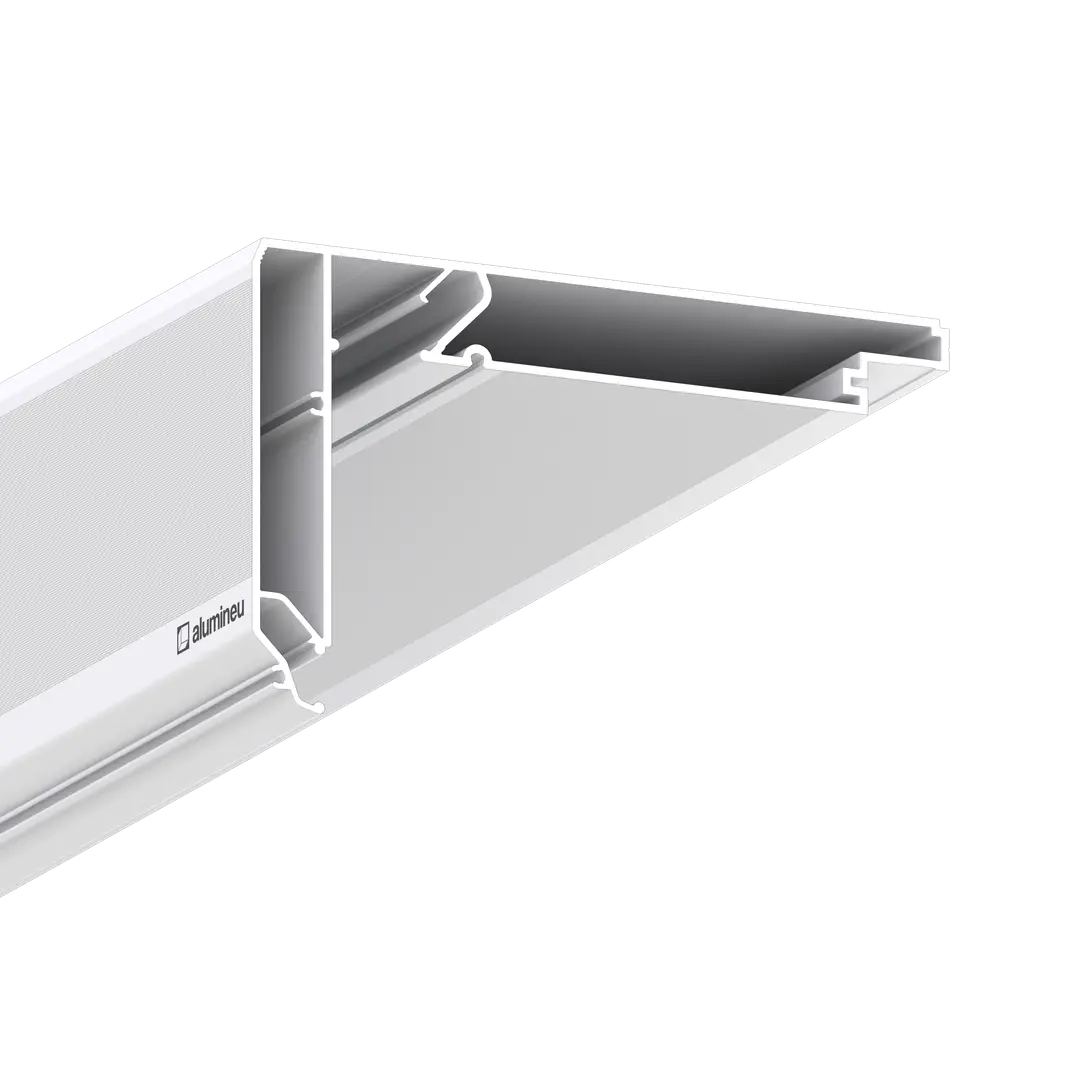 Profilé CURTINA X410, Blanc mat, vue détaillée