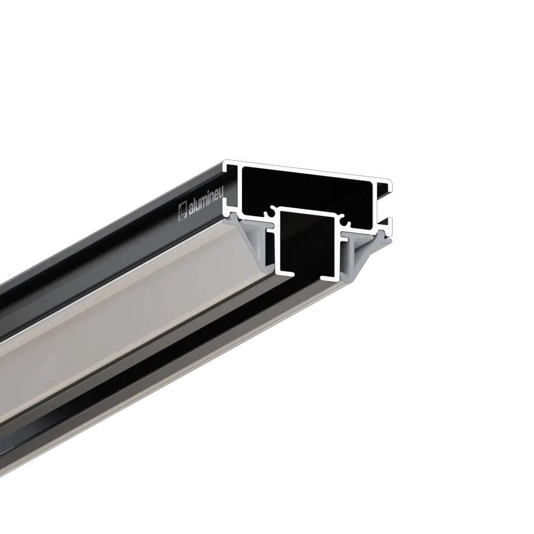 Profilé TISSURE Z401, Noir mat, vue détaillée