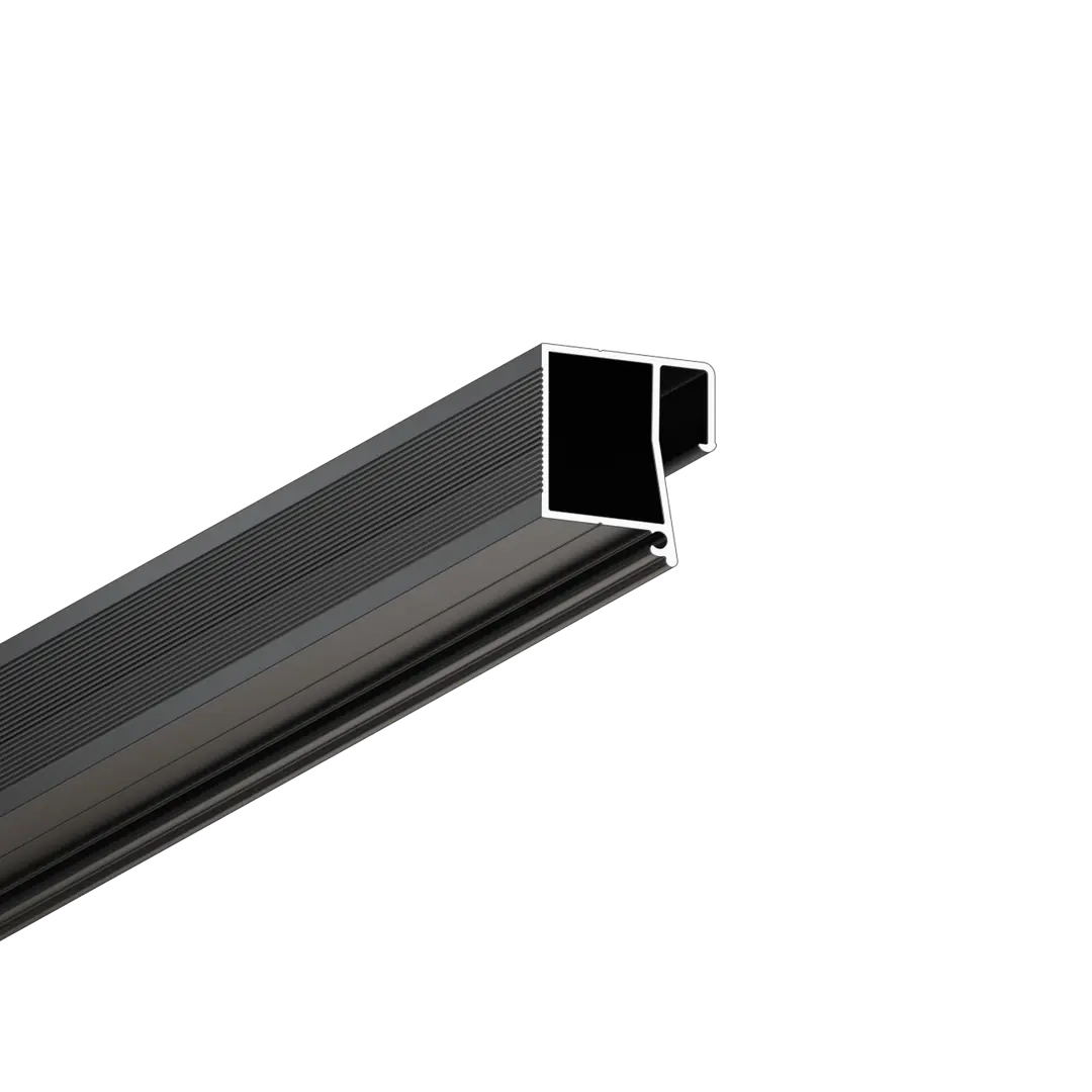Profilé INVISIA X208, Noir mat, vue détaillée