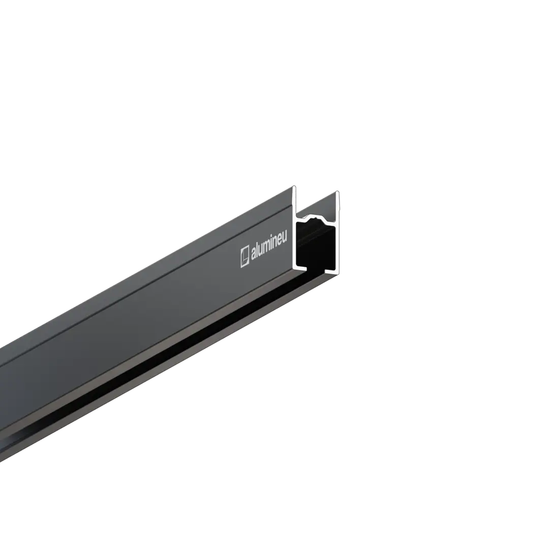 Profilé CURTINA X407, Noir mat, vue détaillée