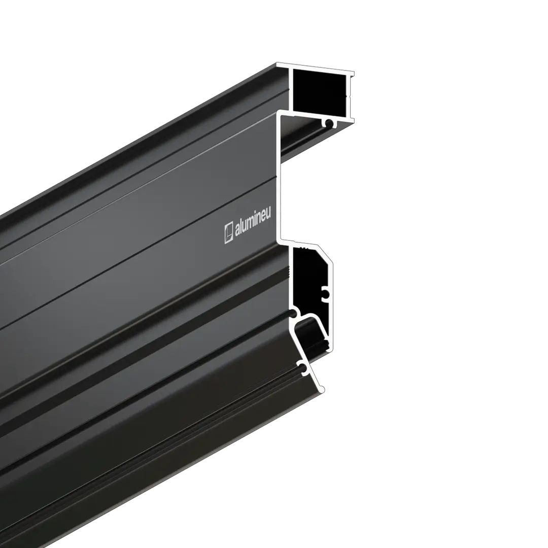 Profilé INVISIA X207, Noir mat, vue détaillée
