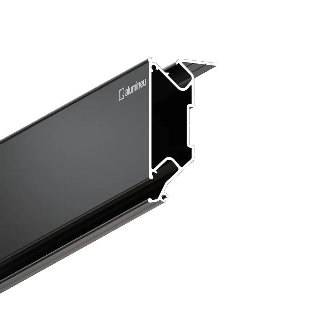 Profilé STRATOS X704, Noir mat, vue détaillée