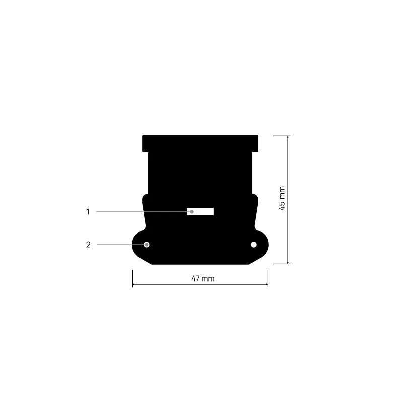 Embout ENDCAPP Y202, schéma annoté