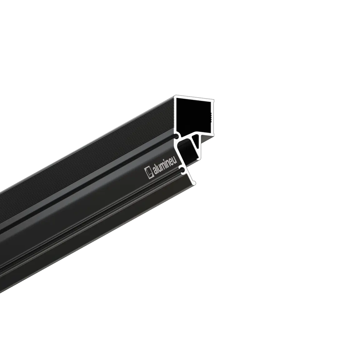 Profilé INVISIA X206, Noir mat, vue détaillée